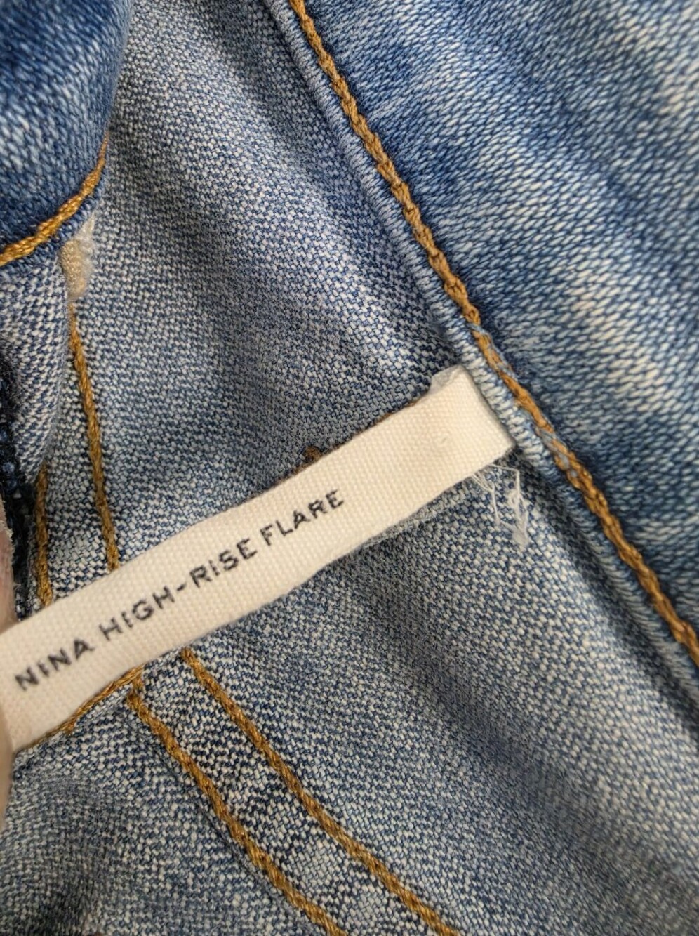 Rag & Bone Nina High-Rise Flare Jeans In Friary Distressed Boho Chic Festival.23 View 6